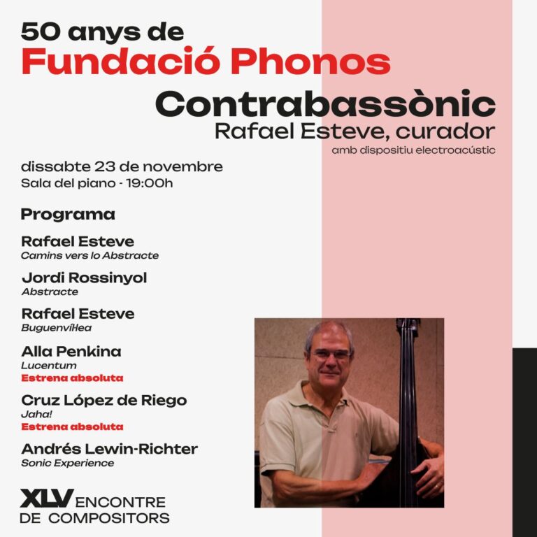 Contrabassònic -50 anys de Phonos