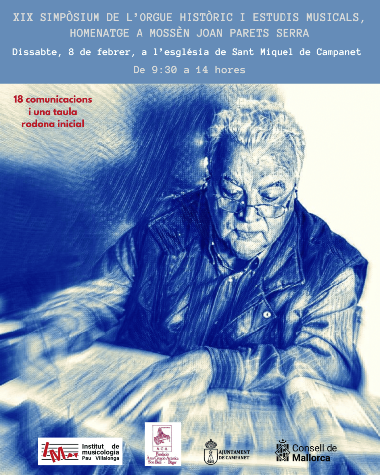 cartell XIX SIMPÒSIUM DE L’ORGUE HISTÒRIC I ESTUDIS MUSICALS