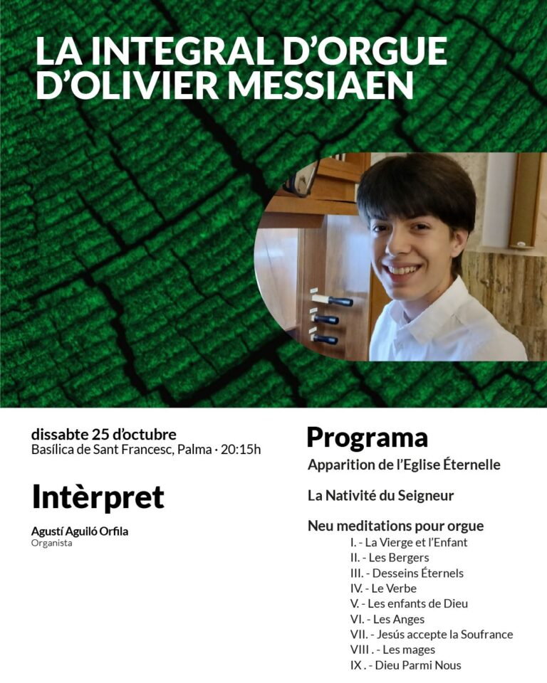 Agustí Aguiló interpreta Olivier Messiaen