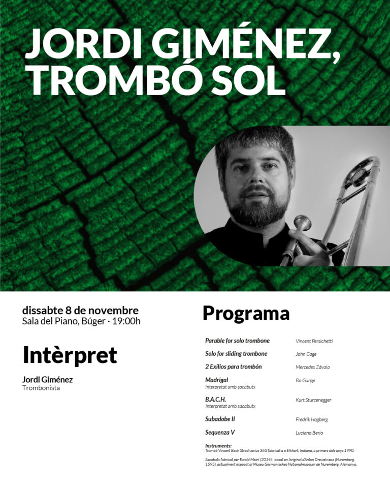 Jordi Giménez, trombó sol
