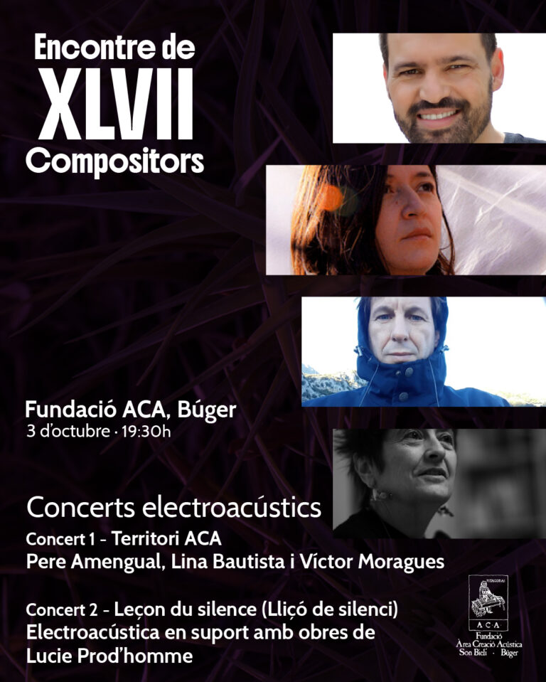 Territori ACA. Concerts Electroacústics